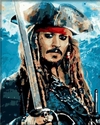 (2555) PINTURA EM TELA NUMERADA - JACK SPARROW