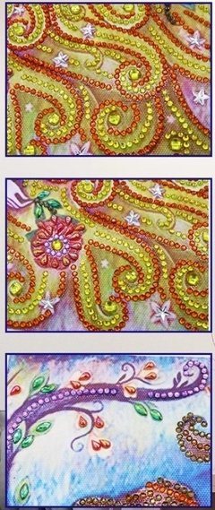 (1799) Pintura com Diamantes - Diy 5D Strass - A Bela e a Fera - 30x40 cm - Pedras Especiais na internet