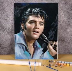 (2558) PINTURA EM TELA NUMERADA - ELVIS PRESLEY - comprar online