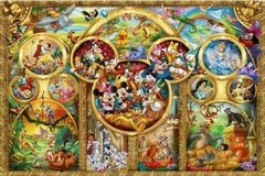 (1825) Pintura com Diamante - Disney 6 - 45x30 cm