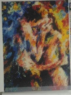 (1231) Pintura com Diamante - Casal 1 - 30x20 cm - Total - comprar online