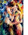 (1231) Pintura com Diamante - Casal 1 - 30x20 cm - Total