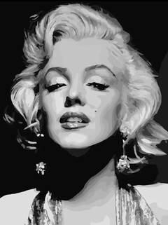 (2417) Pintura em tela numerada - Marilyn Monroe 6