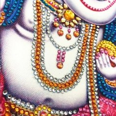 (1849) Pintura com Diamantes - Ganesha 1 - 30x40 cm - Pedras Especiais na internet