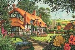 (703) The Thatcher's Cottage; Steve Crisp - 1500 peças