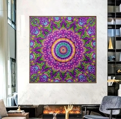 (2679) PINTURA COM DIAMANTES - MANDALA DA ESPERANÇA - 30X30 CM - PEDRAS ESPECIAIS na internet