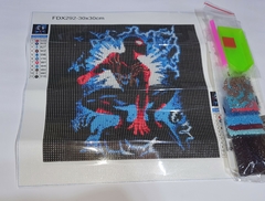 (2949) Pintura com Diamantes - Diy 5D Strass - Homem Aranha 2 - 30x30 cm - comprar online