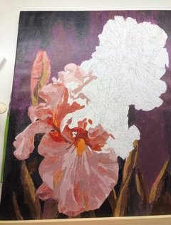 (1635) Pintura em Tela Numerada - Flores 1 - comprar online