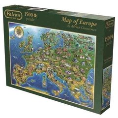 (857) Map of Europe; Adrian Chesterman - 1500 peças