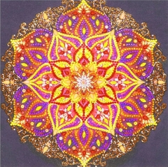 (2001) Pintura com Diamante - Mandala 40 - 30x30 cm - Pedras Especiais - comprar online