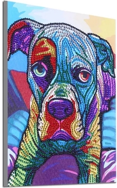 (2015) Pintura com Diamante - Cão 14 - 25x30 cm