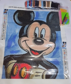 (2952) Pintura com Diamantes - Diy 5D Strass - Mickey 2 - 40x50 cm - comprar online