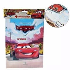 Livro De Pintura Com Quebra-cabeça Carros Disney