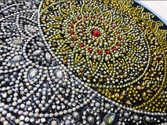(2047) Pintura com Diamantes - Mandala Sol e Lua - 30x30 cm - Pedras Especiais - comprar online