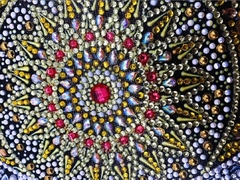 (2047) Pintura com Diamantes - Mandala Sol e Lua - 30x30 cm - Pedras Especiais na internet