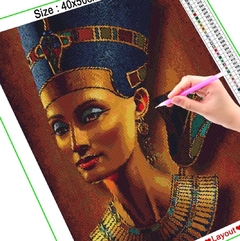 (2222) Pintura com Diamantes - Nefertiti - 20x30 cm - comprar online