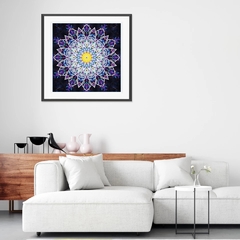 (2265) Pintura com Diamantes - Mandala 61 - 30x30 cm - Brilha no Escuro na internet