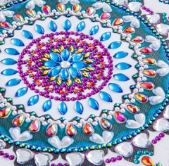 (2270) Pintura com Diamantes - Mandala do Amor - 30x30 cm - Pedras Especiais - comprar online