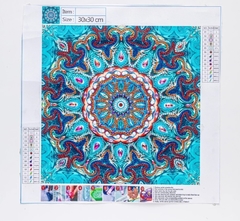 (2274) Pintura com Diamantes - Mandala da Sabedoria - 30x30 cm - Pedras Especiais na internet