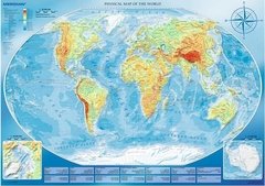 (1930) Large Physical Map of the World - 4000 peças na internet