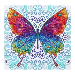 (2339) Pintura com Diamantes - Borboleta da Harmonia - 30x30 cm - Pedras Especiais - comprar online