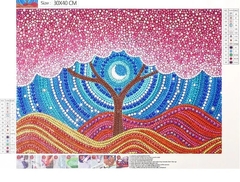 (2350) Pintura com Diamantes - Árvore da Amizade 1 - 40x30 cm - Pedras Especiais na internet