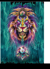 (1306) Pintura com Diamante - Lion Lumineux - 21x30 cm - Total