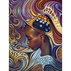 (2666) Pintura em tela Numerada - Africanas - vários modelos e tamanhos