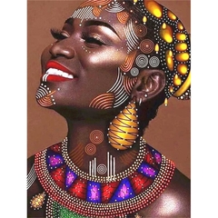 (2666) Pintura em tela Numerada - Africanas - vários modelos e tamanhos na internet