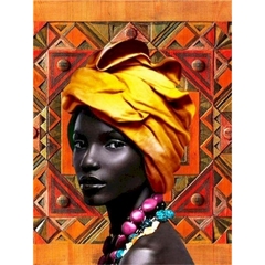 (2666) Pintura em tela Numerada - Africanas - vários modelos e tamanhos - loja online