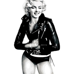 (2714) Pintura em tela Numerada - Marilyn Monroe - Vários modelos - loja online