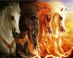 (1923) Pintura em Tela Numerada - The Four Horses of the Apocalypse