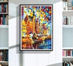 (1949) Pintura com Diamante - Veneza Abstrata - 25x30 cm - comprar online