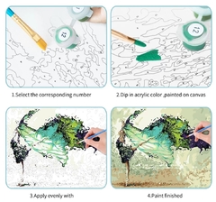 (2315) Pintura em Tela Numerada - Coringa 3 - Com mini chave Philips e suporte para parede na internet