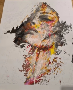 (2616) PINTURA EM TELA NUMERADA - FREDDIE MERCURY 5 - loja online