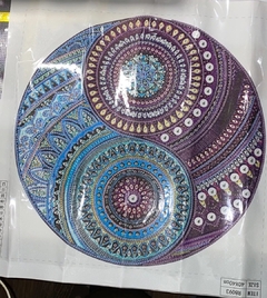 (2723) Pintura Com Diamantes - Diy 5D Strass - Mandala Yin Yang - 40x40 cm - Pedras Especiais na internet