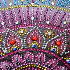 (1840) Pintura com Diamantes - Diy 5D Strass - Mandala 30 - 40x40 cm - Pedras Especiais na internet