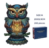 (2802) Quebra Cabeça em Madeira - Puzzle - Owl - Coruja 1