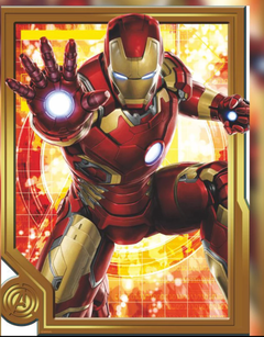 (1330) Pintura com Diamante - Homem de Ferro 2 - 32x25 cm - Total