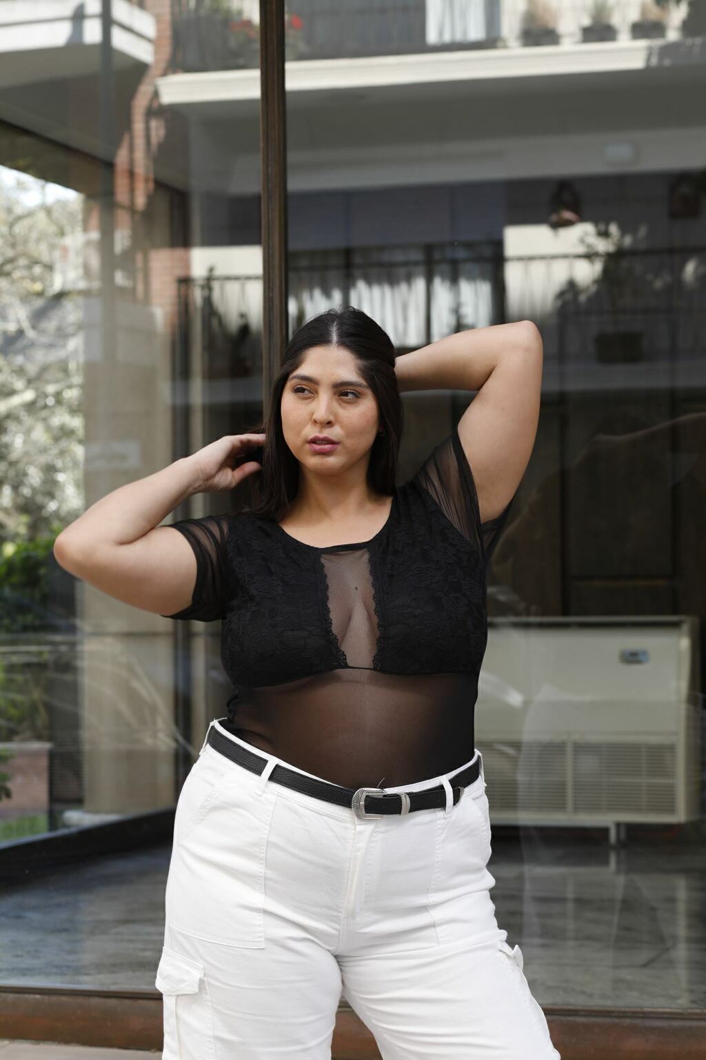 BODY TUL CON ENCAJE NEGRO Comprar en Kala.Baza