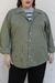 CAMISA OVERSIZE SARGA VERDE - Kala.Baza