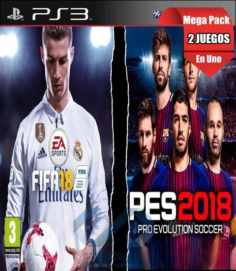 Combo FIFA 18 + PES 2018 PS3 Digital