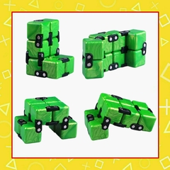 Infinity cube metalico verde