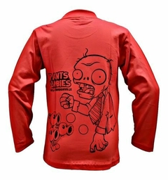 Remera de Plantas vs Zombies manga larga roja en internet