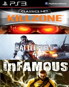 Battlefield 4 + Infamous + Kill zone PS3 Digital