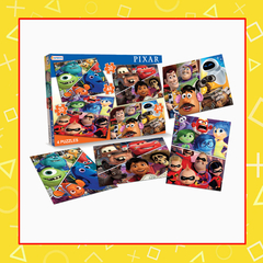 Puzzle X4 - 48 Y 56 Piezas - Disney Pixar