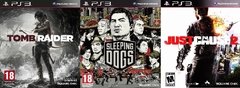 combo Tomb Raider + Sleeping Dogs + Just Cause 2 PS3 Digital