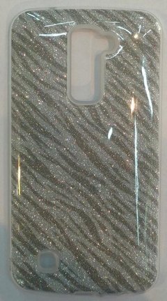 Funda TPU Animal Print Plateada - LG K10