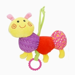 Cunero musical Gusano de Peluche Rosa - comprar online