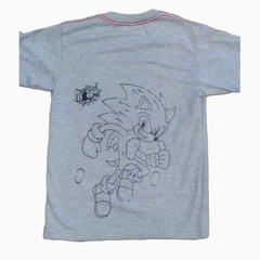 Remera Manga corta de Sonic Gris en internet